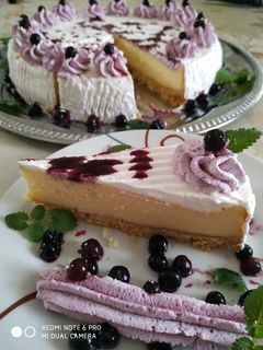 Áfonyás sajttorta recept fotója