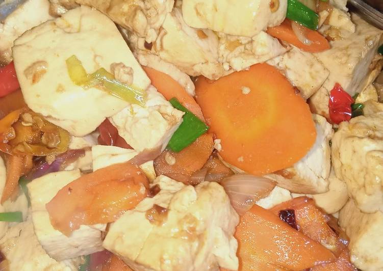 Bahan meracik Tahu wortel yang enak