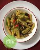 Penne Primavera&Cerdo #lacocinadegiri