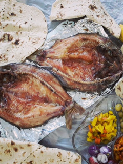 عکسی از دستور ماهی کبابی در فر