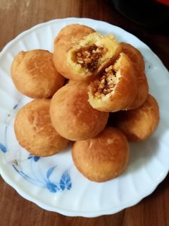 Foto resep Roti goreng isi unti kacang