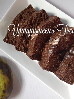 A picture of Best ever chocolate Banana Bread.