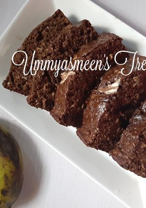 A picture of Best ever chocolate Banana Bread.