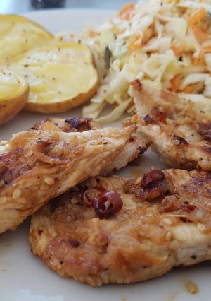 A picture of Ginger and lemon turkey (or chicken).