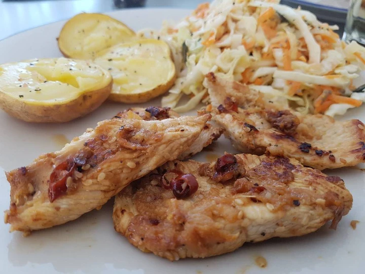 Easy Steps to Prepare Recipe Ginger and lemon turkey (or chicken) that is So Delicious, Perfect}