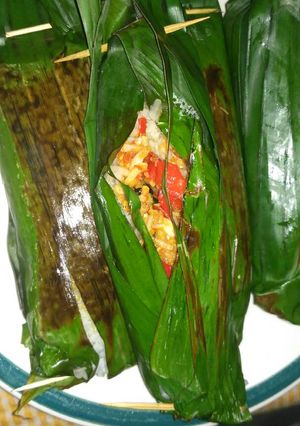 Foto resep Nasi Bakar Teri Medan