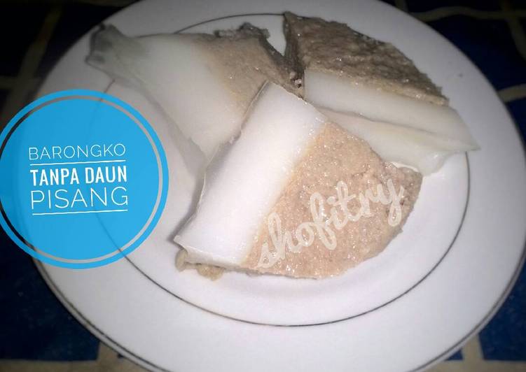 Barongko tanpa daun pisang