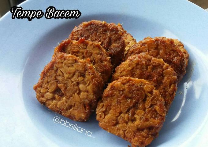 Tempe Bacem Pedas tanpa Air Kelapa