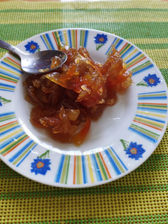 Una foto de Dulce de papaya