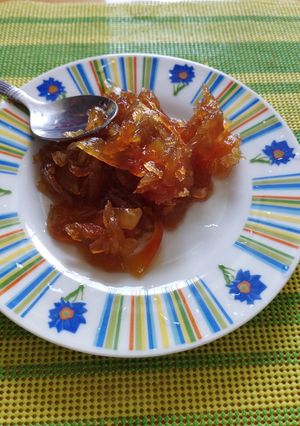 Una foto de Dulce de papaya