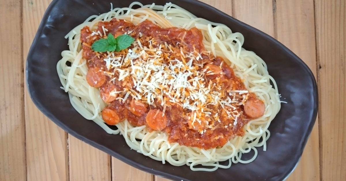 Resep Spaghetti Bolognese keju rumahan oleh Ria Mamanya Tata - Cookpad