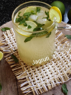 A picture of Raw Mango(Aam Panna) Virgin Mojito !! (Immunity Booster Drink).