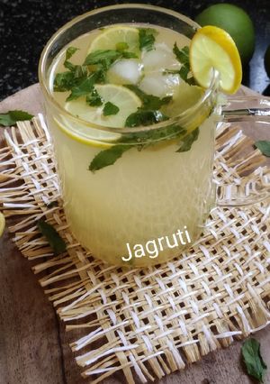A picture of Raw Mango(Aam Panna) Virgin Mojito !! (Immunity Booster Drink).