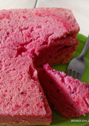 Foto resep Bolu Kukus Buah Naga
