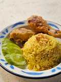 Nasi Kuning Ayam Crispy