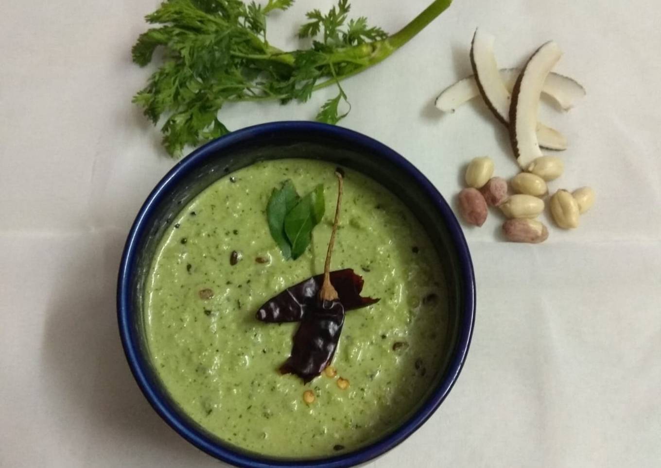 Coconut peanut chutney
