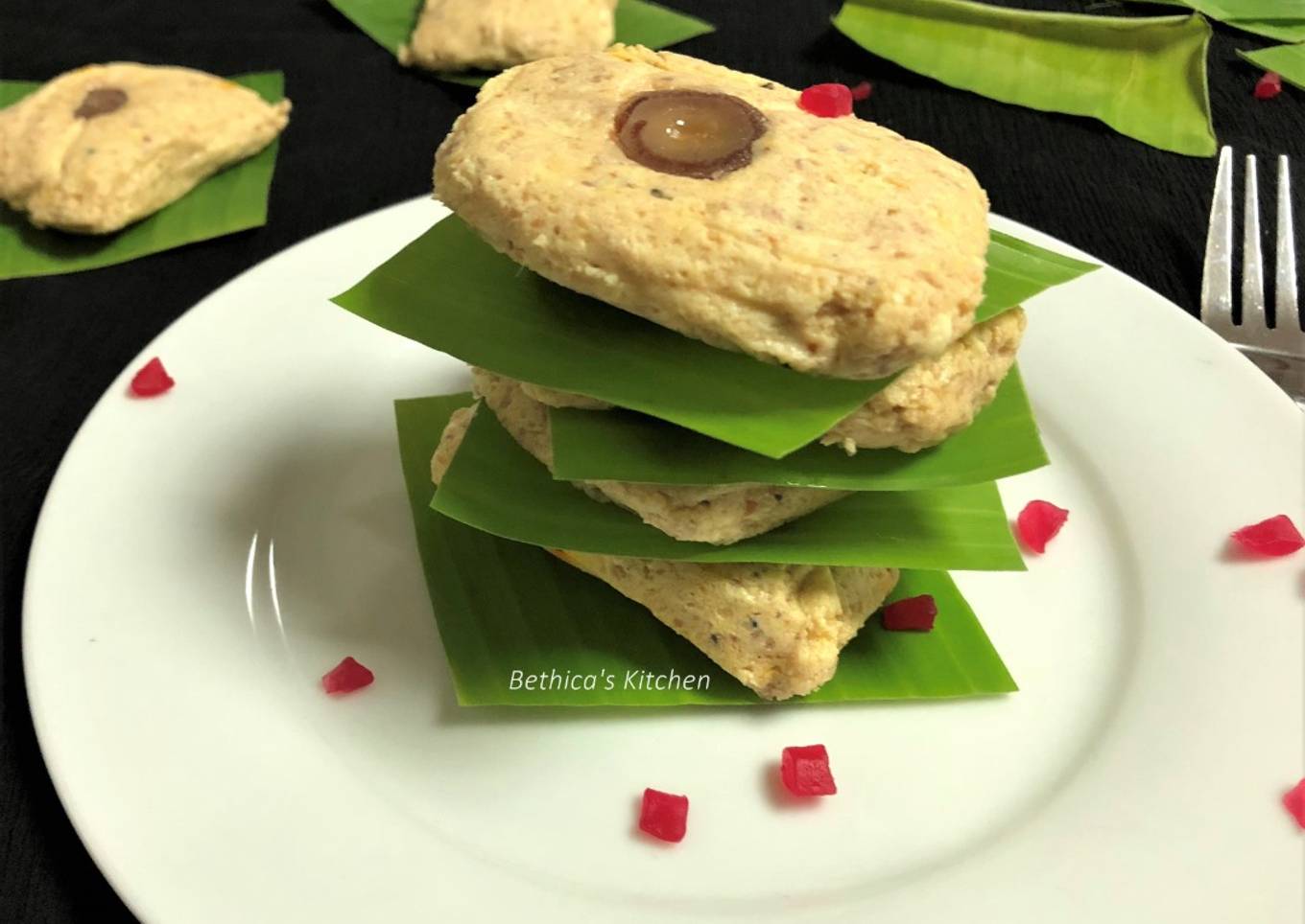 Bhapa Sandesh Paturi (Steamed Sandesh in Banana Leaf)