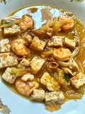 Udang Tempe Kuah Sayur Labu Siam