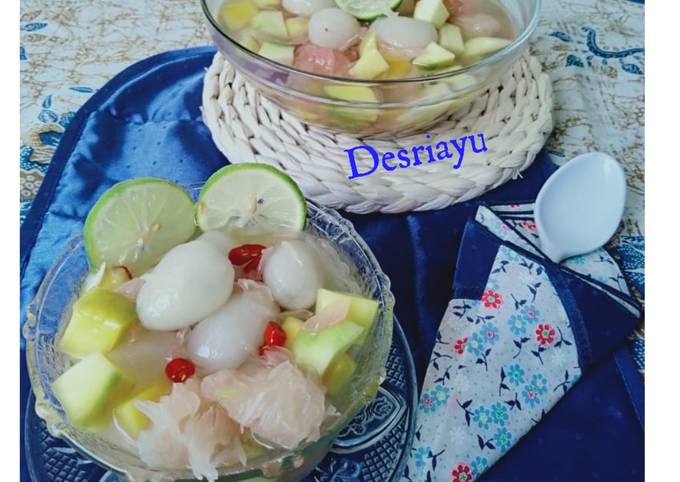 Langkah Mudah Memasak Resep Asinan Rambutan Mangga