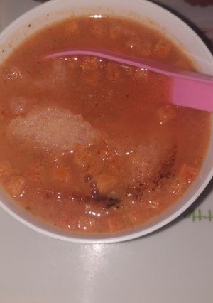 A picture of Tomato Knorr soup.