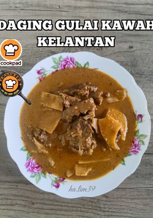 Gambar Daging Gulai Kawah Kelantan