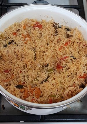 A picture of Mughal dum biriyani.
