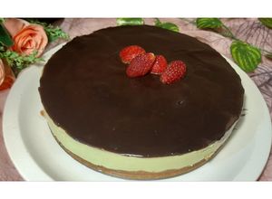 Foto resep Chocolate Avocado Mousse Cake  [No-Bake] Kue Alpukat