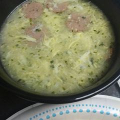 A picture of Duck Egg Drop Soup.