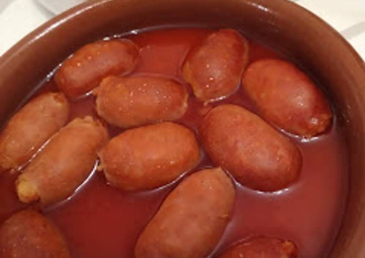 Choricitos a la sidra con Thermomix