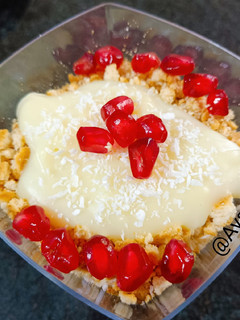 عکسی از دستور پودینگ بیسکویتی🍧