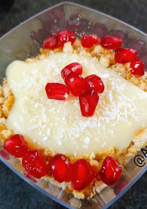 عکسی از دستور پودینگ بیسکویتی🍧