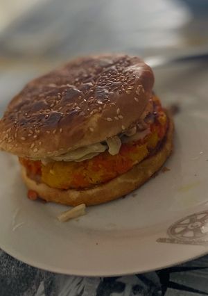 Una foto de Burguer vegana!!!