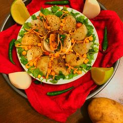 Alu Kabli (Spicy Aloo Chaat) A picture of Alu Kabli (Spicy Aloo Chaat).