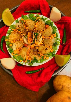 A picture of Alu Kabli (Spicy Aloo Chaat).