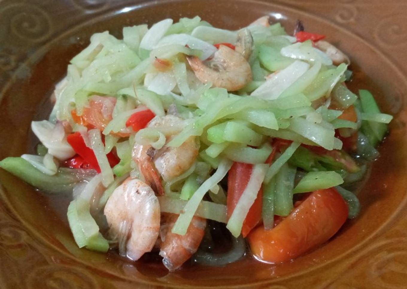 Tumis Labu dan udang