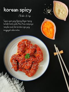 Foto resep Korean Spicy Chicken Wings