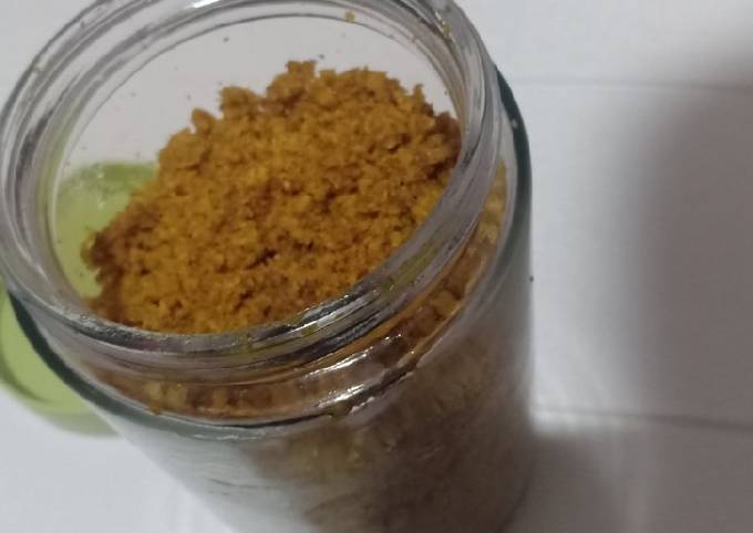 Bagaimana cara membuat Serundeng Kelapa Bumbu Dasar Kuning  spesial