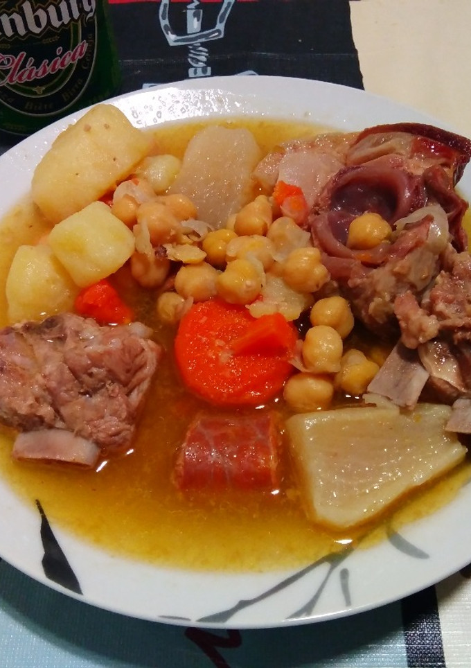Una foto de Cocidito madrileño de mi madre