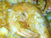 Una foto de paella congelada