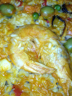 Una foto de Paella de mariscos