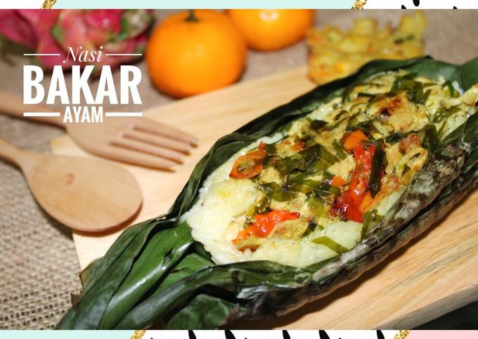 Nasi Bakar Ayam Suwir Pedas