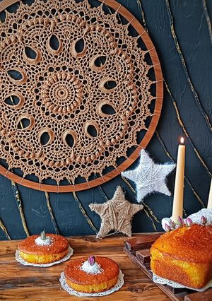 عکسی از دستور کیک شربتی نارگیلی ✨
