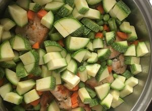 Una foto de Pollo a la jardinera (con verduras)
