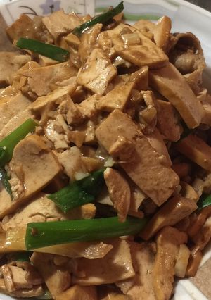 肉片炒豆干 的食譜成品照片