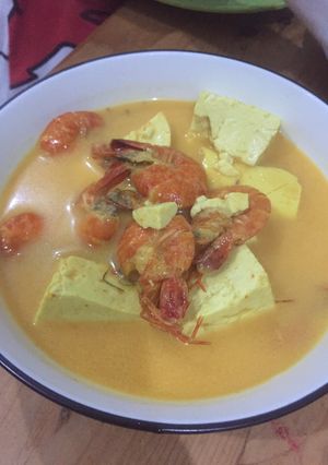Foto resep 3. Gulai udang tahu sederhana