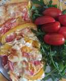 Ομελέτα φούρνου με κίτρινη πιπεριά και ντομάτα!