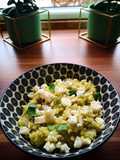 Risotto mit Avocado, Limette und Feta