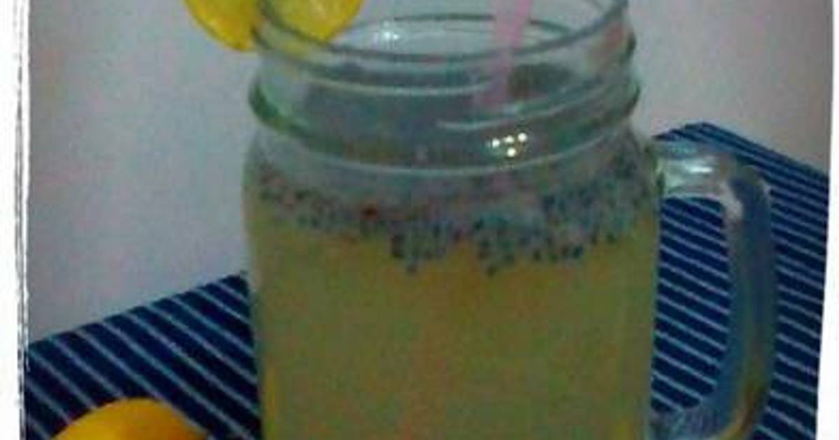 Resep Lime Ice with Basil seeds (es jeniper & selasih 