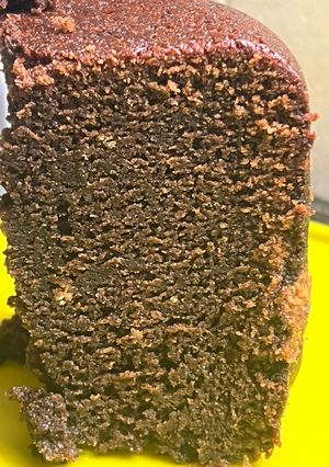 Una foto de Budín de chocolate con panificadora