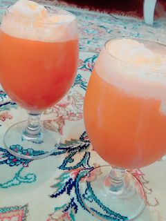 عکسی از دستور آب هویج بستنی